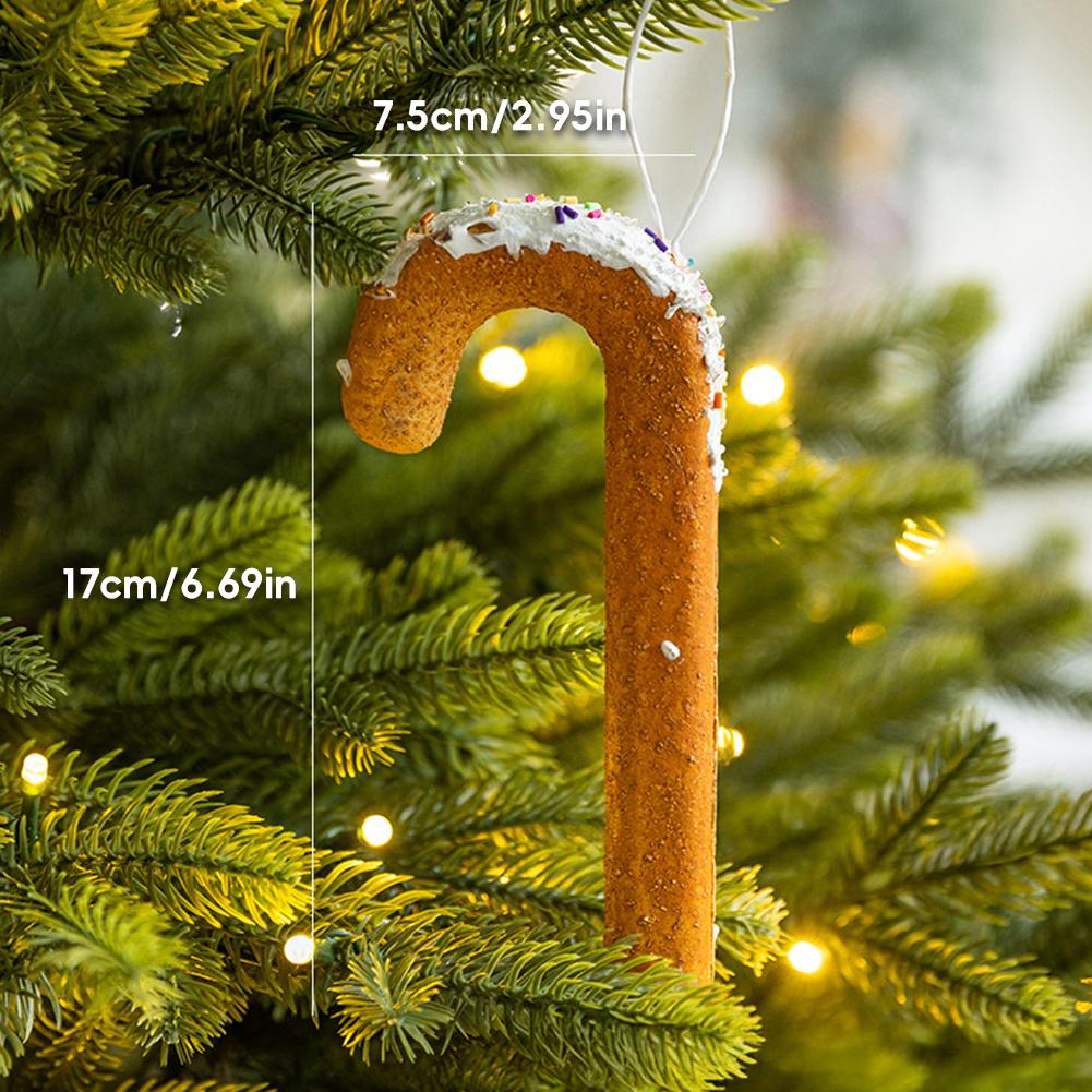 Cute Gingerbread Man Christmas Garland Ornament Festive Hanging Decor New Year Festive Accessory Christmas Decorations