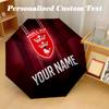 Hull KR Automatic 8‑ribs Umbrella, Custom Name Text Personalized Folding Umbrella Rain Sun Gift