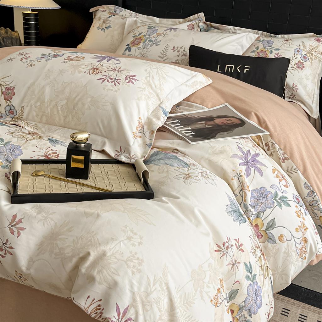Svetanya Egyptian Cotton Bedding Sets Colorful Bed Linens Sheet Pillowcase Duvet Cover Queen King Full Double Size