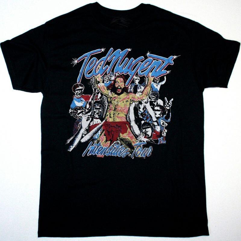Vtg Ted Nugent Gift For Fans Heavy Cotton Black Full Size Men Women Shirt TU208 L