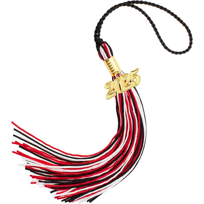 10Pcs Graduation Tassel with Date Mortarboard Tassel Fringe for Graduation Party Decorations Accesorios Graduation Hat Tassel
