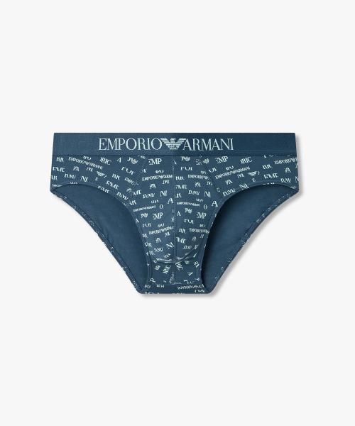 

[Emporio Armani Underwear] Трусы с принтом по всей поверхности с логотипом 0816111018 [Доставка из Кореи] 100% Оригинал Teal Grey - S
