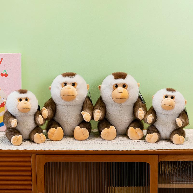 Cute North-tailed Dolphin Monkey Doll Plush Toy Girl Sleeping Doll Warm Heart To Accompany Girlfriend Birthday Gift