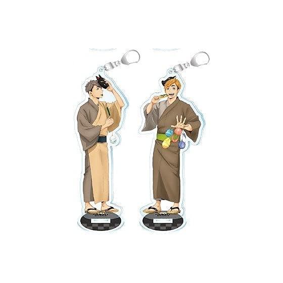 Haikyu!! Acrylic Stand Keychain Ennichi Miyu & Miyaji 2-Piece Set Inarizaki High School POPUPSHOP Limited Official Goods