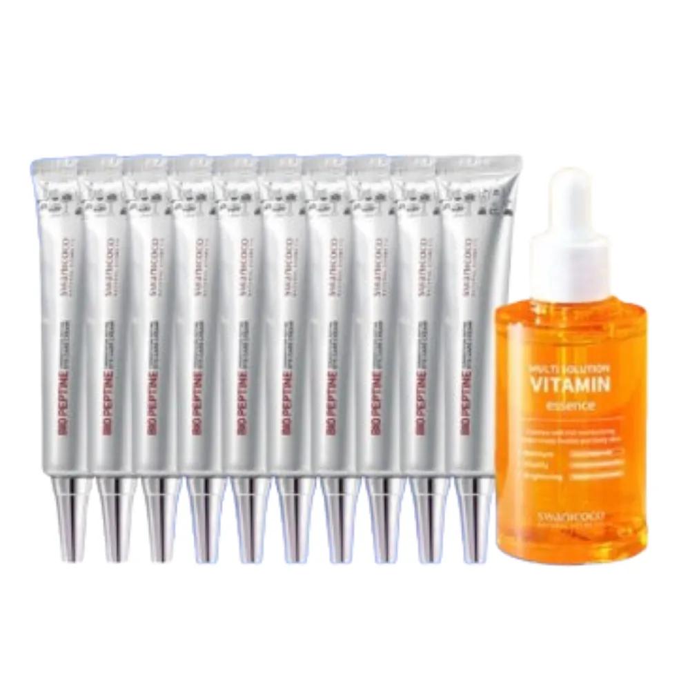 Swanicoco Peptide Eye Cream 20ml x 10 + Multi-Solution Vitamin Essence 30ml