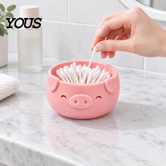 Practical Daily Gift Idea 3D Printed Piglet Storage Bowl, Cute Pig Desktop Organizer for Hair Ties Minimalist Tidy Bowl and Jewelry, Decorative