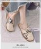 Guochao evening flat French temperament lazy one pedal new French gentle baotou half slippers female summer