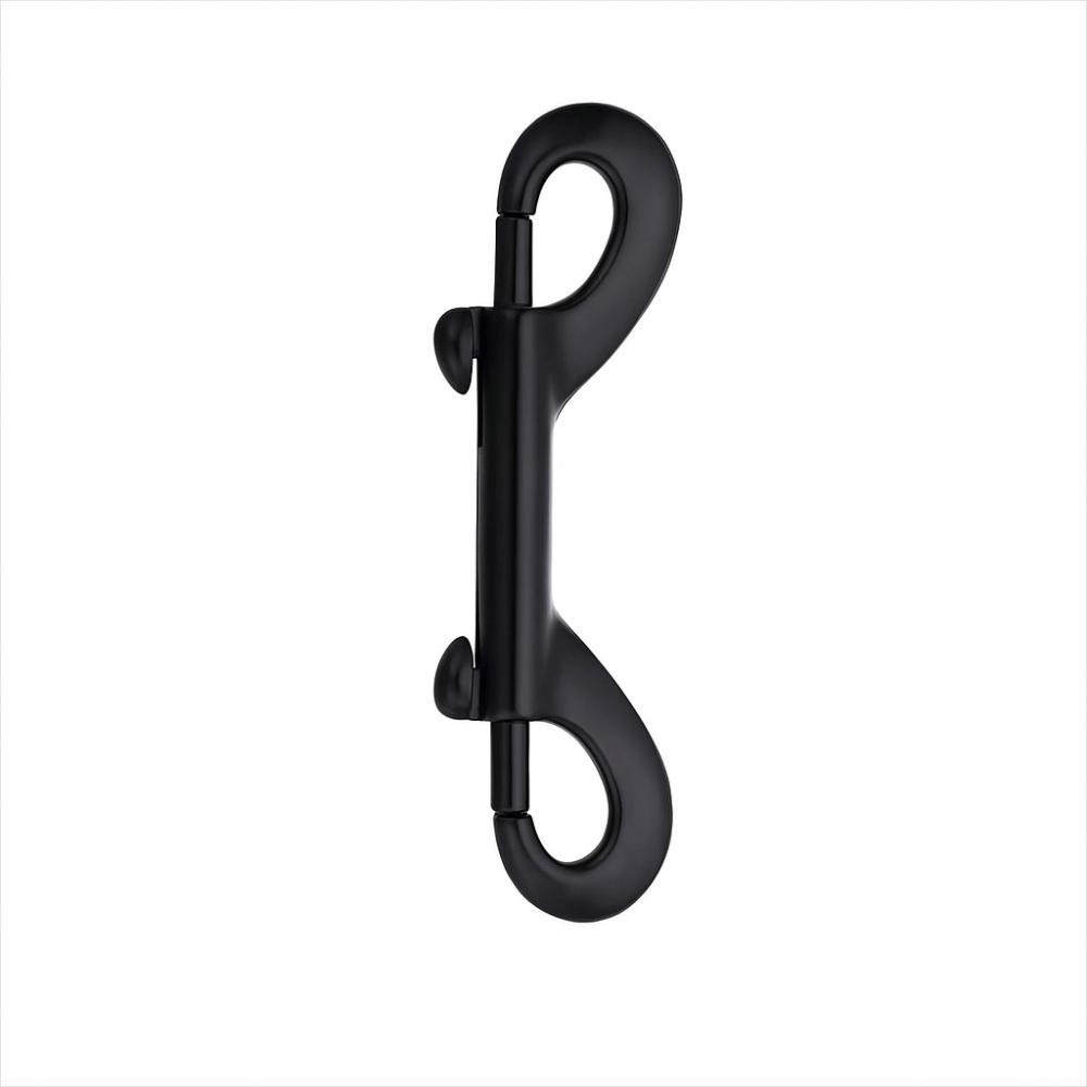 

88mm Key Chain Hook Automatic Closing Double Ended Hook Multi-Purpose Snap Hook чорний