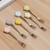 Creative Flower Fruit Fork Set Cartoon Fruit Stick Set  Kitchen Supplies
