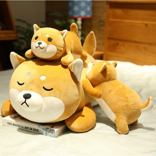 Cute Husky Shiba Inu Corgi Dog Plush Toy Stuffed Soft Animal Dog Pillow Christmas Gift Peluche Kawaii Present