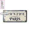 Tin Sign - Vintage Durable Metal Plaque Wall Decor, Home Office Bar Man Cave Garage City Coordinate Birth Year License Plate W