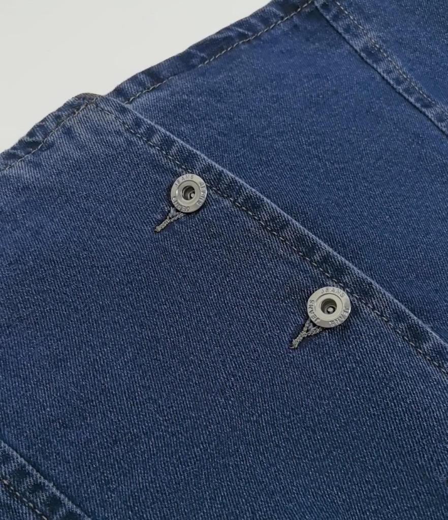 2026 Spring/Summer European Retro Button-Up Tie Waist Denim Dress