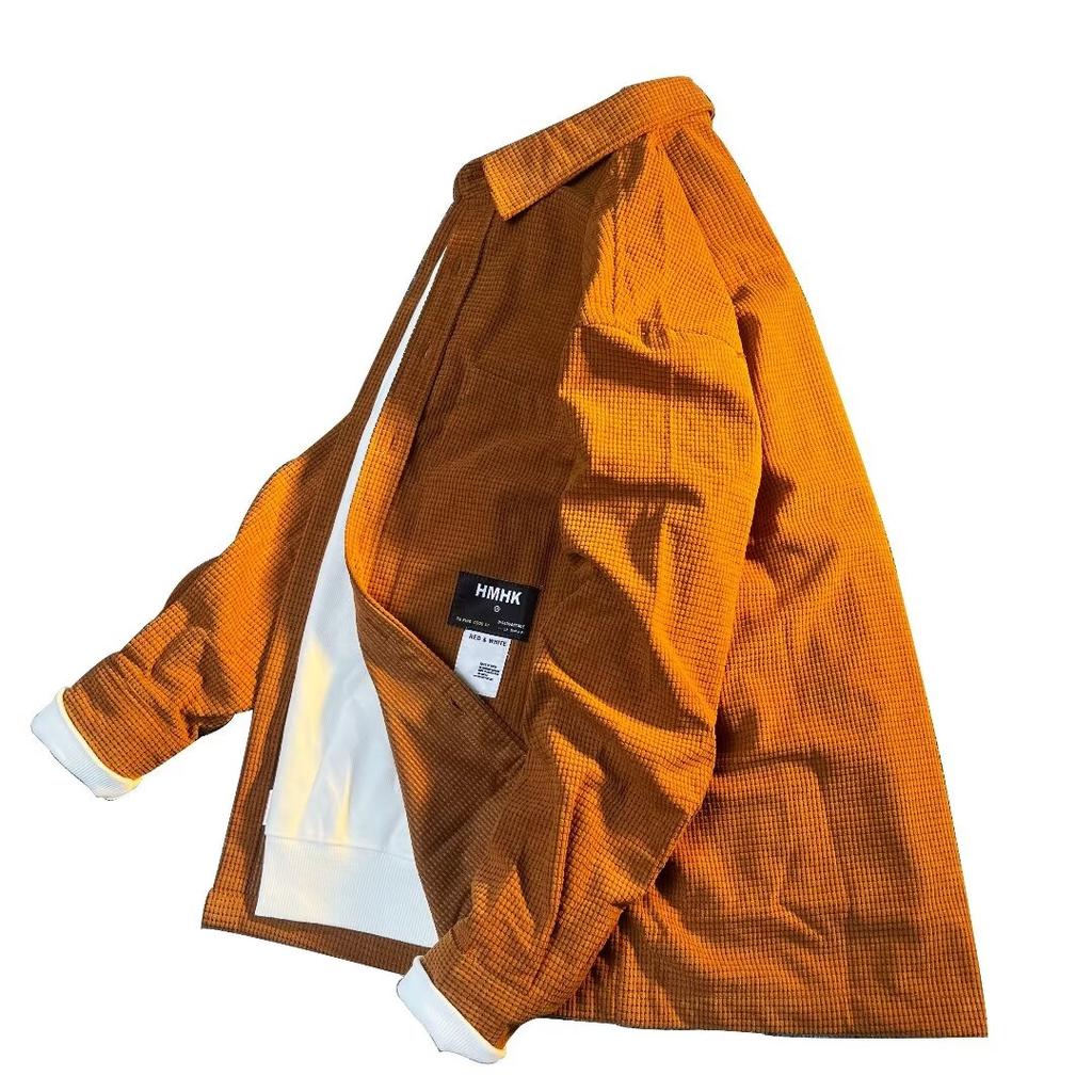 Modische Herrenhemden, lockeres Langarmhemd, vielseitiges neues Hemd, Trend, einfarbiges Hemd