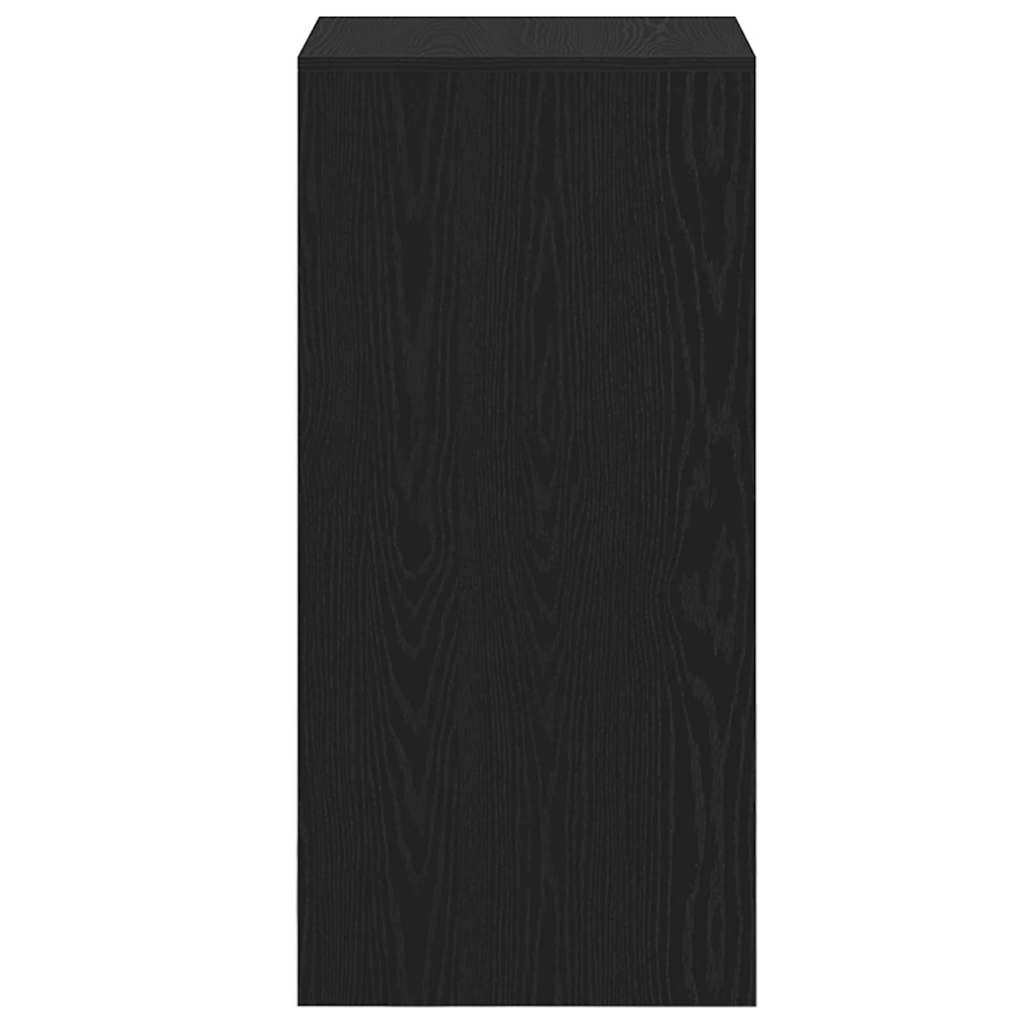 Bar Table in Black Oak Look 51 x 50 x 103.5 cm Engineered Wood