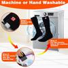 Heated Socks for Men Women, Electric Rechargeable Battery Powered Heated Socks Thermal Warm Winter Washable Heated Socks for Outdoor Sports Hiking