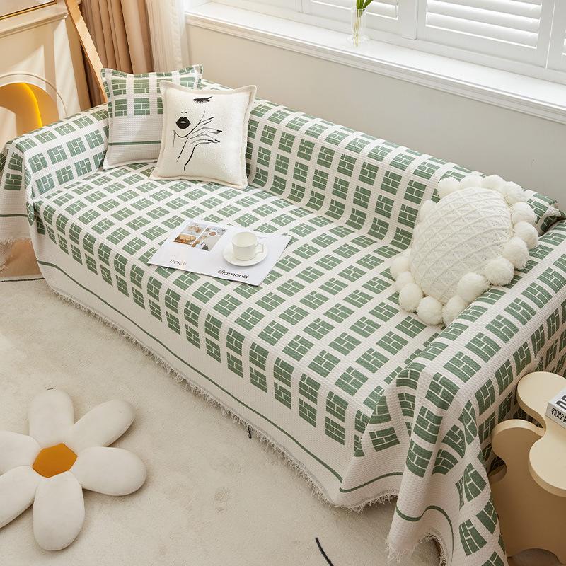 INS Style Sofa Cover Cloth Four Seasons Universal All-Inclusive Universal Cover Towel Simple Modern Sofa Cover Slipcover Sofa Blanket