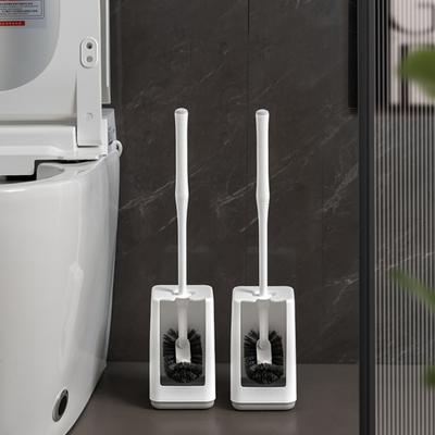 Zestaw szczotki do WC z pojemnikiem Ergonomiczny długi uchwyt Szczotka do WC do głębokiego czyszczenia Szybki montaż Narzędzie łazienkowe