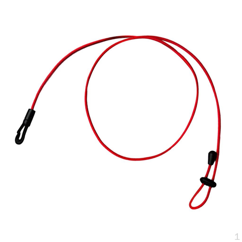 Boat Fishing Rod Paddle Leash Shock Cord Clip