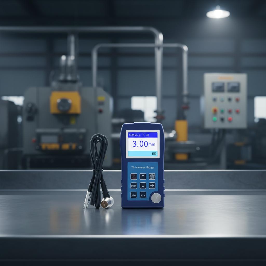 DR85S Coating Thickness Gauge Ultrasonic Measurement Steel Stainless Steel Glass Minimum Convex Radius 5mm Plastic Construction