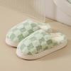 Women's Plush Cotton Slippers with Sweet Bow, Thick-Soled for Indoor Autumn/Winter 2026