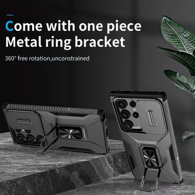 Μεταλλικός Δακτύλιος Στήριξης Αυτοκινήτου Περιστρεφόμενος 360° Θήκη Τηλεφώνου Για Samsung S25 Ultra S23 S21 S22 S24 Ultra Plus Θήκη Προστασίας Κάμερας Push Pull