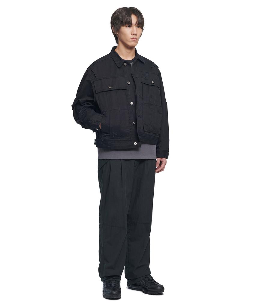 Nomanual I.P Damaged Jacket - Washed Black