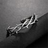 Unique Dark Gothic Thorn Punk Bracelet Stainless Steel Adjustable Closure for Men and Women Gift for Fashion Enthusiasts