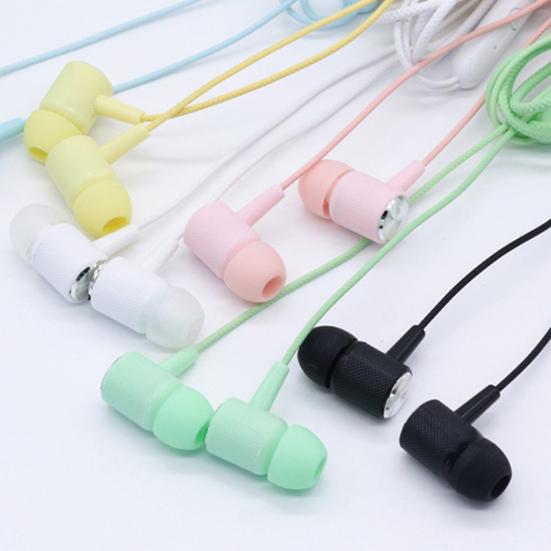Wired Earphone Heavy Bass HD-compatible Calling In-ear 3.5mm High Sensitivity Wired Earphone Phone Supply