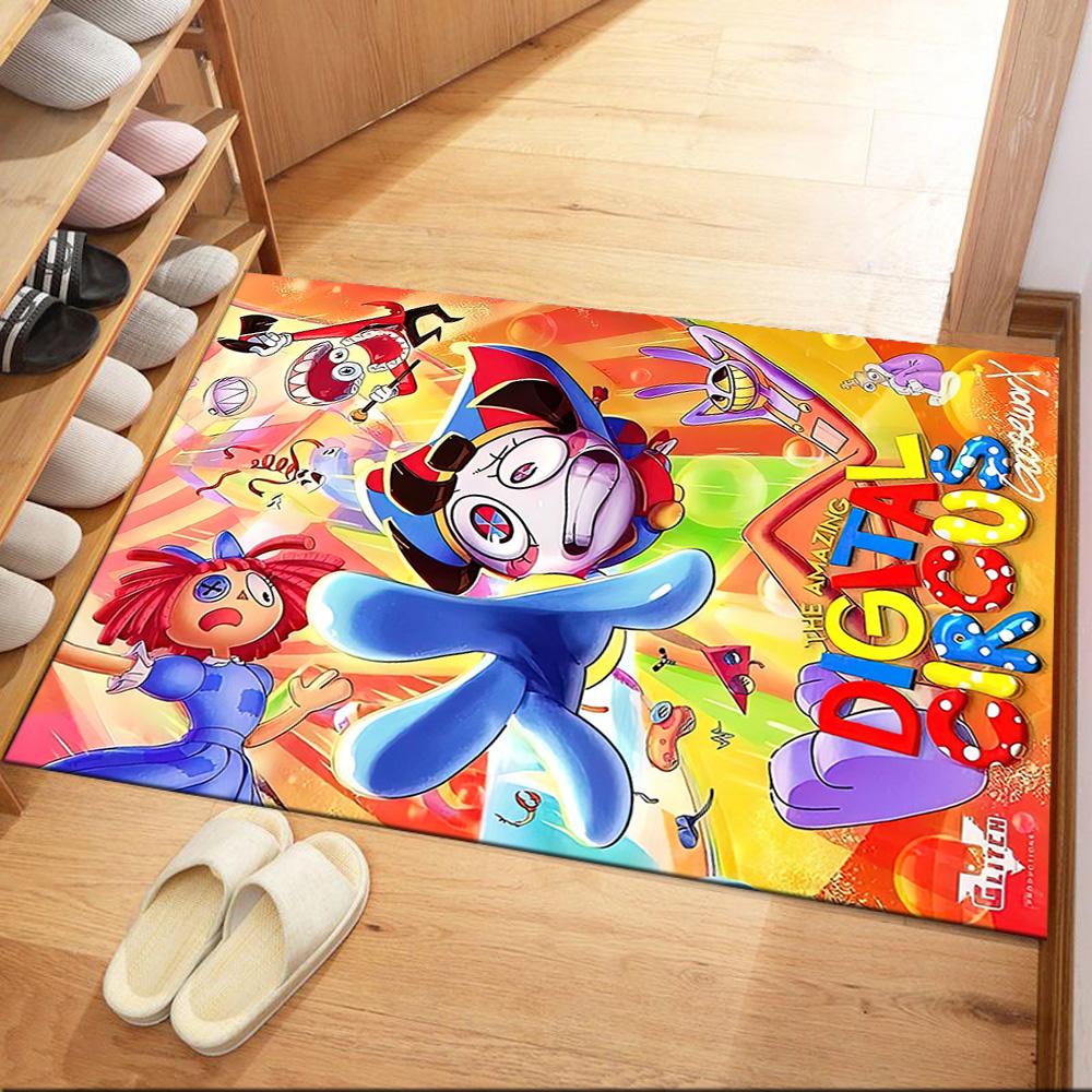 Digital Circus13 Square rugs are a great choice for living rooms, bedrooms, home décor, and as gifts.