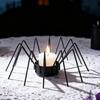 Halloween Candle Holder Spooky Iron Spider Tealight Holders For Farmhouse Horror Halloween Decorations For Banquets Tabletop