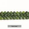 Jing Suo Natürliche Grüne Jade Runde Perlen für DIY Schmuck und Armbänder