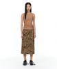 Yunse Zipper Skirt (Brown Leopard)
