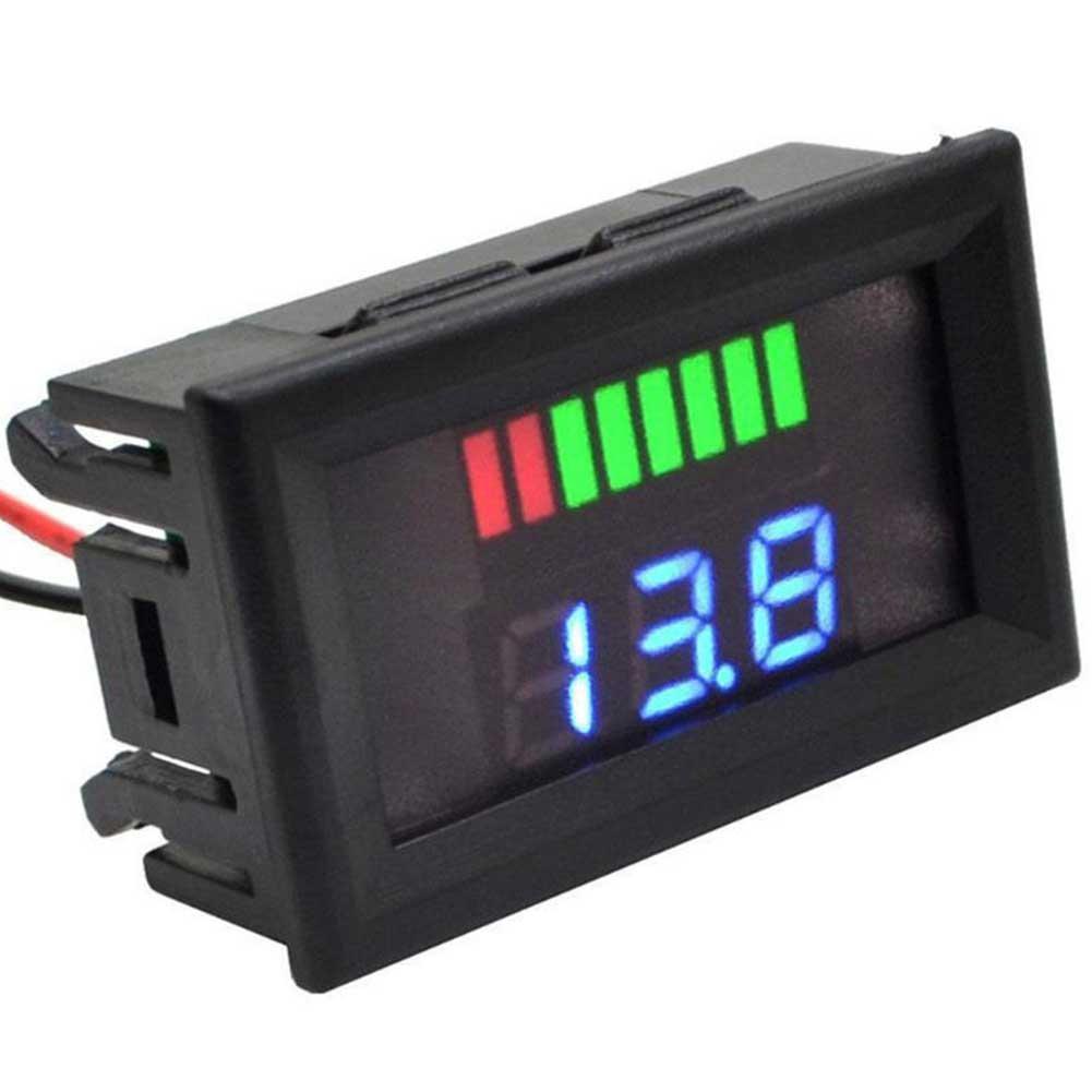 Universal Electric Vehicle Power Meter Battery Lithium Battery Power Meter LED Measuring Table Portable Gauge12 24 36 48 60V