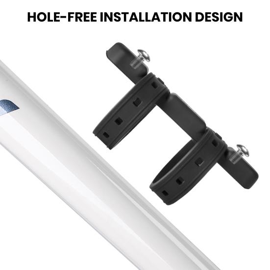 Bike Water Bottle Mount Adapter with Screws Wrench Adjustable Silicone Strap No Drill Bicycle Frame Seat Tube Water Cup