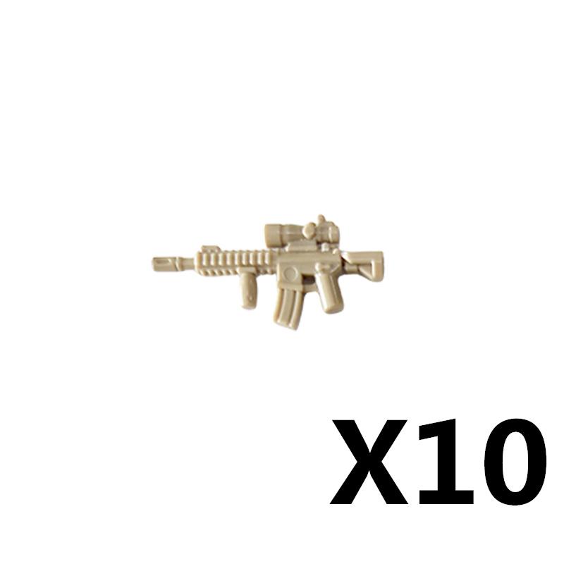 Military Soldiers Figures Weapons Building Blocks Accessories Two-color Guns Assault Sniper Rifles AK74 Rocket Launcher Toy Gift
