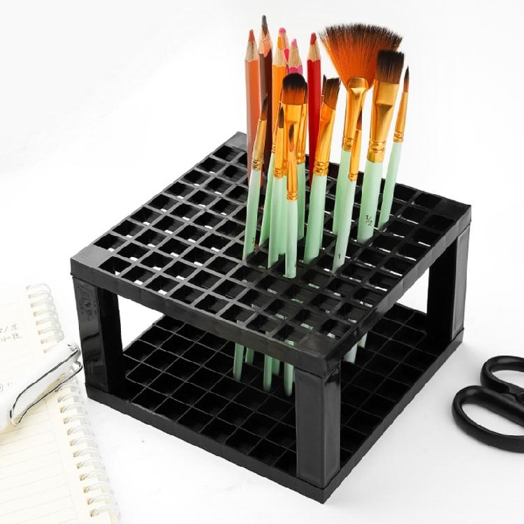 Plastic Painting Brush Hold 20 Slot Portable Design Storage For Artists Students Professionals
