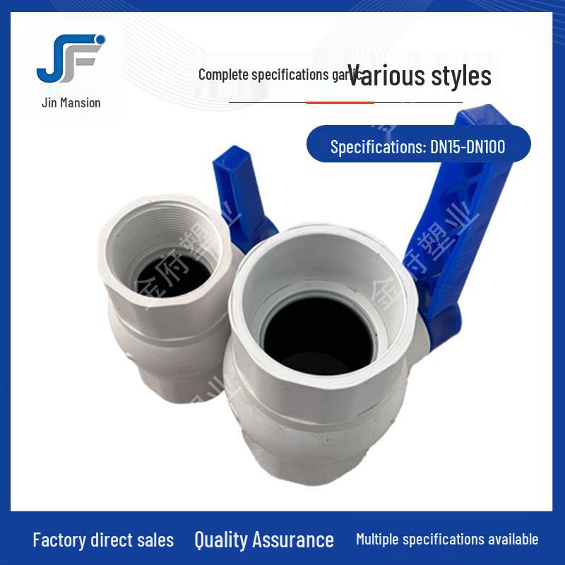 PVC-Muffe Wasserhahn, Manuell, Hochtemperaturbeständig, Doppelkopf, DN20, 25, 32, 4 Punkte