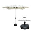 2.5m Square Outdoor Waterproof Patio Umbrella