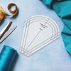 10 Pcs Acrylic Regular Plate Templates Quilting Templates Ruler Sewing Stencils Quilting Ruler Patchwork Templates