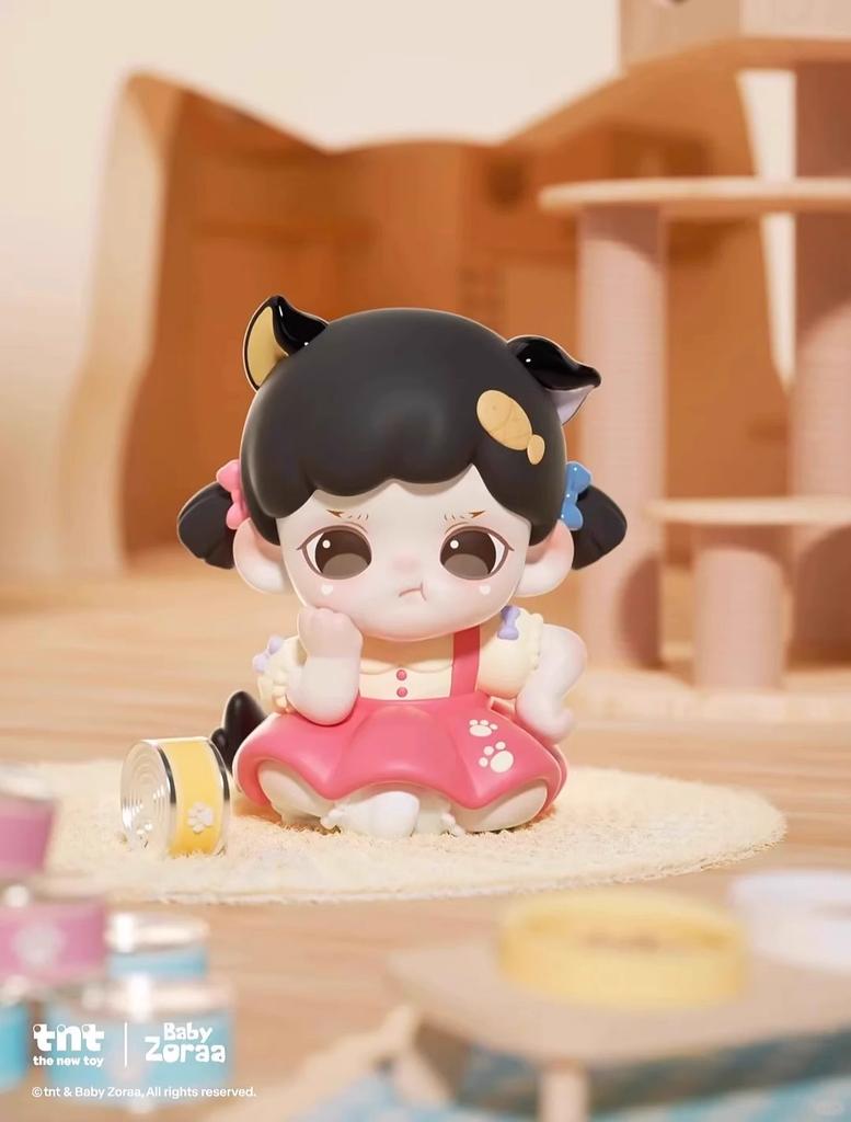 Baby Zoraa Meow Cat Face Series  Cute Toy Collection Desktop Ornament Girl Birthday Gift Surprise Toy