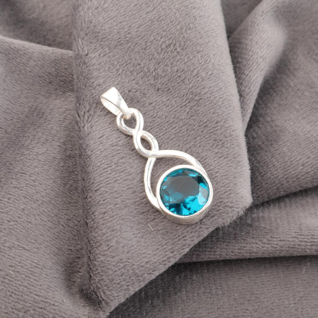 Apatite Gemstone Jewelry, 925 Solid Sterling Silver Jewelry, Handmade Gorgeous Silver Pendant For Thanksgiving Gift