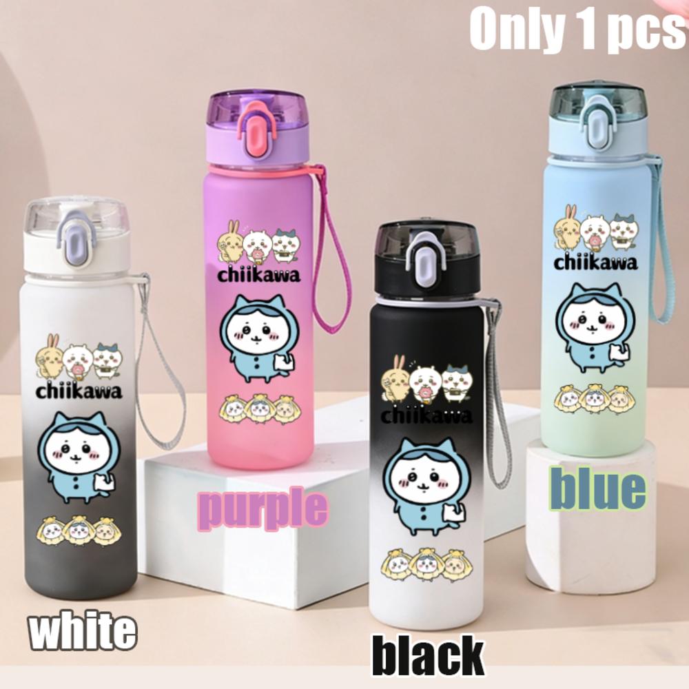 550ml Nanka Chiisakute Kawaii Yatsu School Drink Bottle Usagi Chiikawa Hachiware Plastic Gradient Color Water Cup Gourde Gift