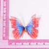 50 ks 3D organzové látkové motýlí aplikace Barevné nášivky na oblečení Šití Svatební doplňky do vlasů