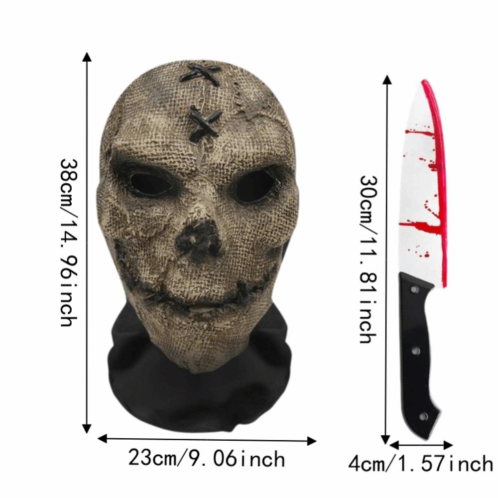 Scary Design Cosplay Mask Stretch Mesh Horror Mask Ghost Face Full Face Mask Performance Show
