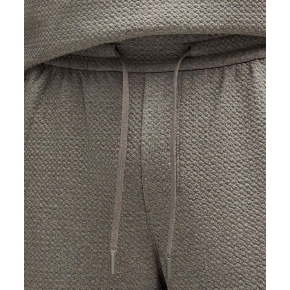 Lululemon Textured Double Knit Cotton Jogger  Shorter Heathered Rover Black