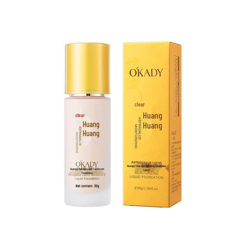 OPE Huangqi Hydrating & Long-Lasting Concealing Foundation - Clear, Moisturizing, Non-Caking, Breathable Base Makeup for Women