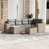 VidaXL Garden Lounge Set with Cushions 7 Pcs, Patio Sofas, Patio Furniture Set, Outdoor Furniture, Beige 3257879