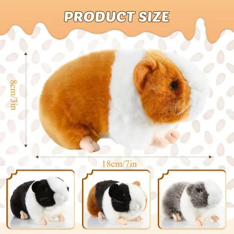 Realistic Guinea Pig Plush Toy - Children's Gift Stuffed Animal Soft and Safe for Birthdays