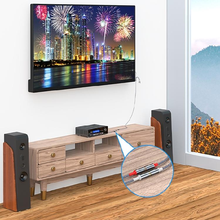 Auditory Connector 3.5mm, USB TypeC To 2RCA Cable for Seamlessly Auditory Device Integration Connection Cable