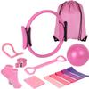 13Pcs/Set Body Shaping Pilates Ball Set Portable Yoga Pilates Circle Resistance Bands  Women